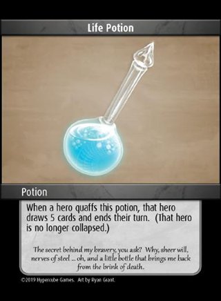 Life Potion card