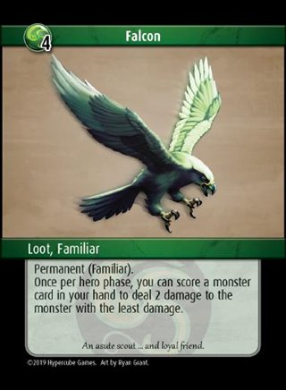 Falcon familiar card