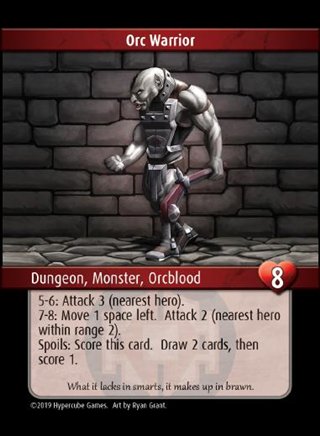 Orc Warrior monster card